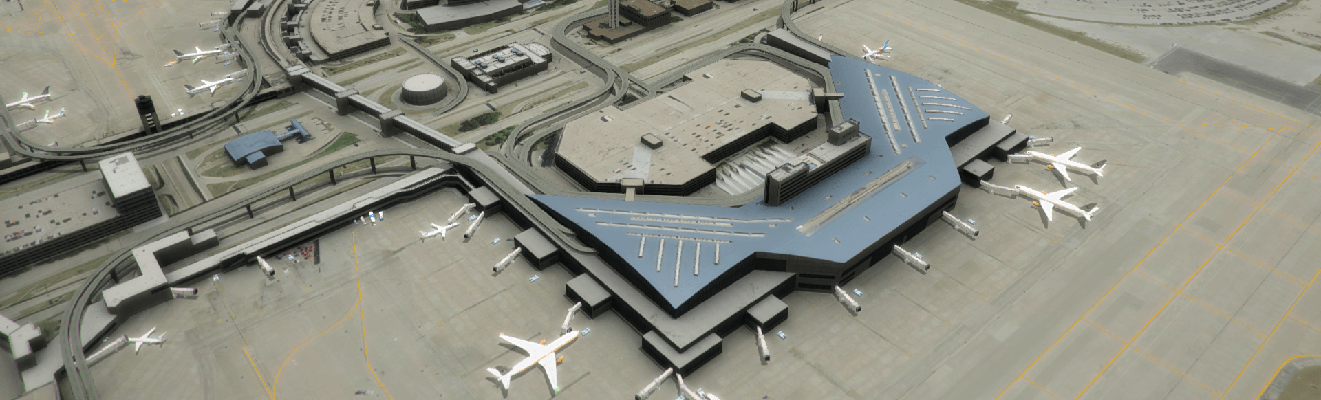 Dallas airport tower3d