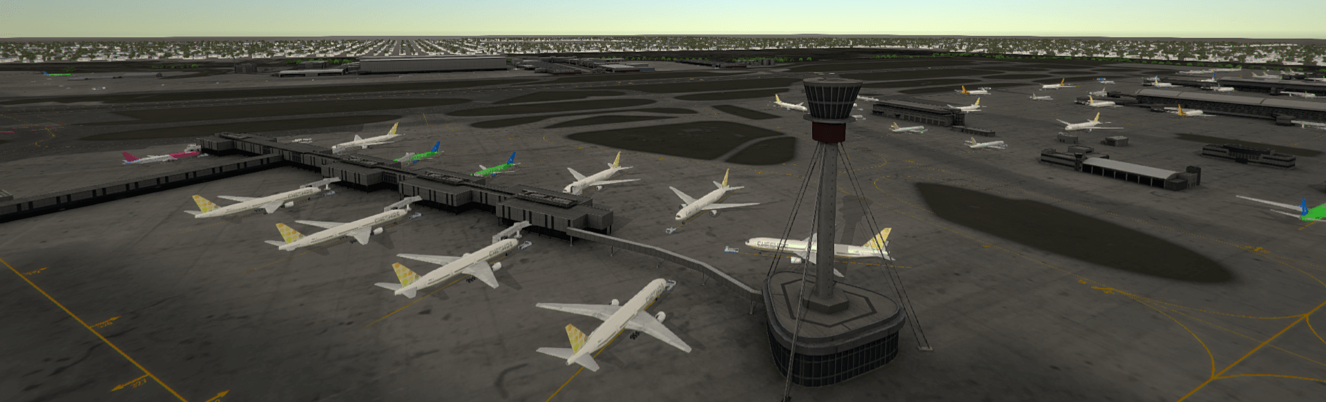 EGLL Airport Tower3D