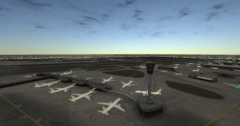 EGLL airport Tower3D