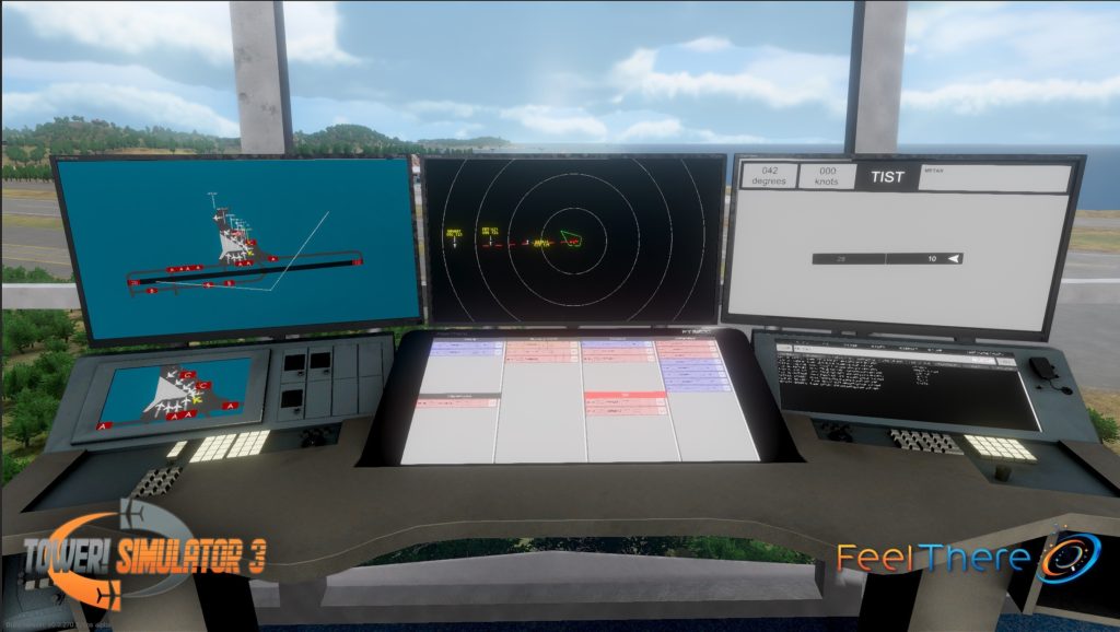 Displays in FeelThere ATC simulator Tower