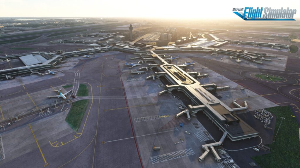 EHAM MSFS Amsterdam airport