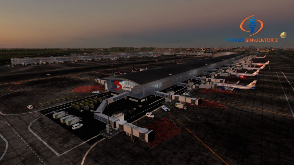 ebbr tower simulator airport